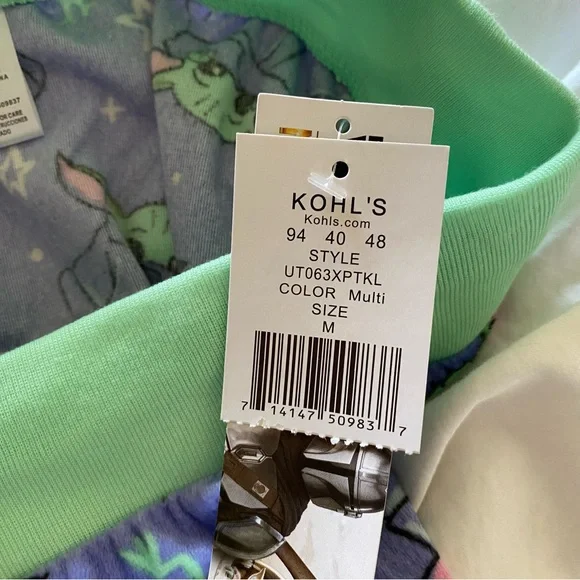 STAR WARS The Mandalorian Fleece Pajama Pants NWT Women's Medium Purple Cozy - Picture 9 of 10